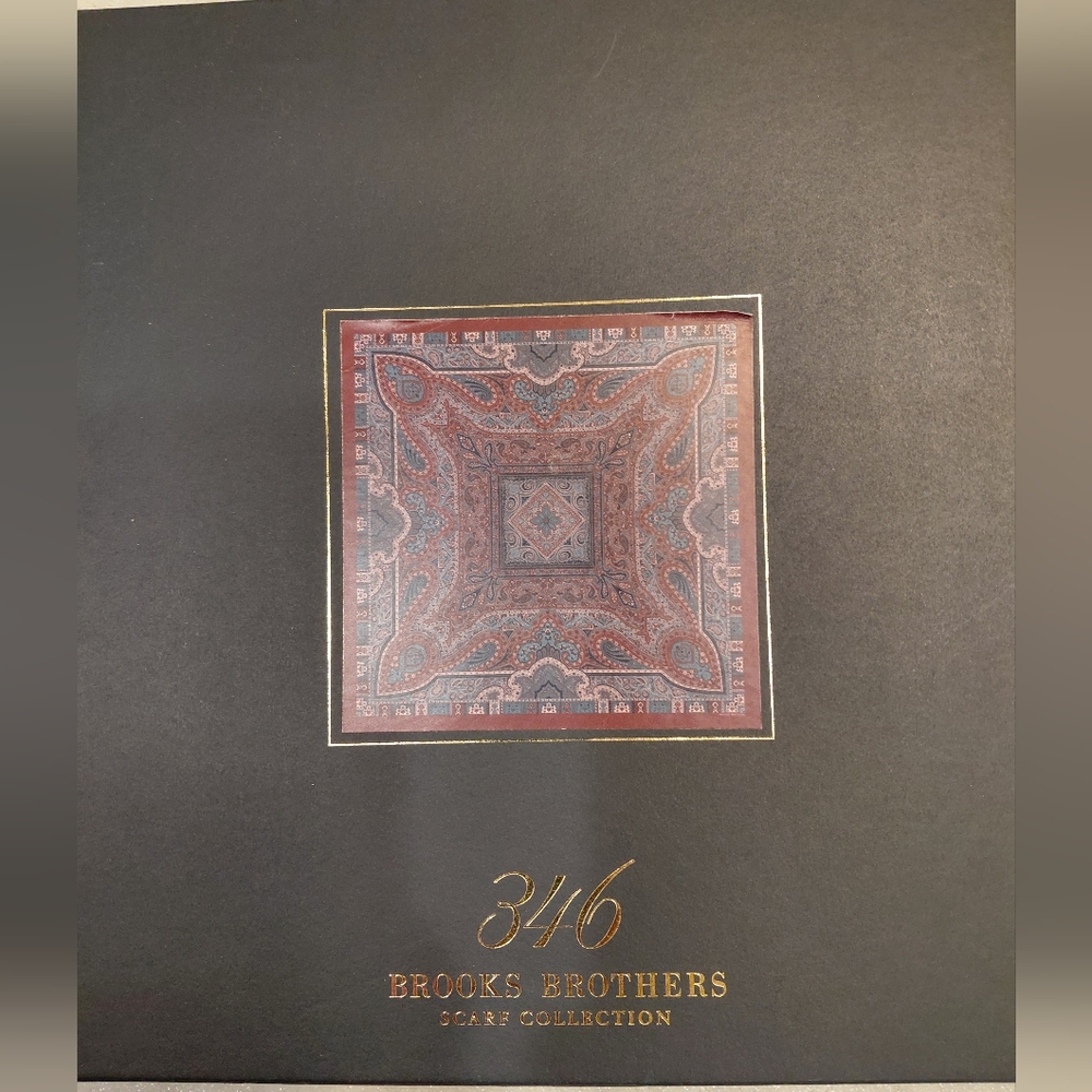Brooks Brothers 346 silk scarf - Picture 2 of 4